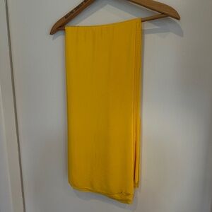 Vibrant Yellow Fabric Scarf